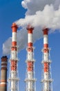 Power plant fumes Royalty Free Stock Photo