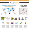 Power Plant And Mineral Extraction Infographic