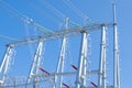 High power transmission towers Royalty Free Stock Photo