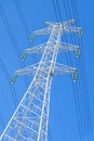 High power transmission towers Royalty Free Stock Photo