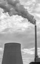 Power plant smoke pollution Royalty Free Stock Photo