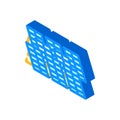 power plant solar panel isometric icon vector illustration Royalty Free Stock Photo