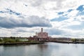 Power Plant Under Brilliant Skies Royalty Free Stock Photo