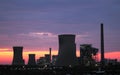 Power plants at the sunrise Royalty Free Stock Photo