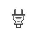 Power Plug line icon Royalty Free Stock Photo