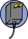 Power plug vector illustration Royalty Free Stock Photo