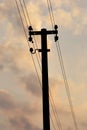Power pole Royalty Free Stock Photo