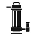Power pump icon simple vector. Water system