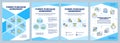 Power purchase agreement blue brochure template