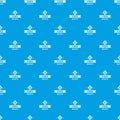 Power quality pattern vector seamless blue Royalty Free Stock Photo