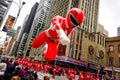 Power Ranger balloon floats in the air during the annual Macy`s Thanksgiving Day parade along Avenue of Americas