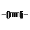 Power resistor icon simple vector. Electric circuit Royalty Free Stock Photo