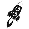 Power rocket innovation icon, simple style