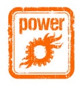 Power rubber stamp