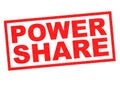 POWER SHARE Royalty Free Stock Photo