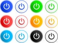 Power sign icons