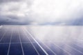 Power solar panel on blue sky background, alternative clean green Royalty Free Stock Photo