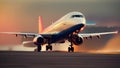 An incredible start: the plane goes into the sky