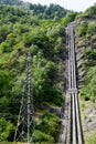 Power station making Electricity from a hydroelectric plant Royalty Free Stock Photo