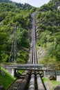 Power station making Electricity from a hydroelectric plant Royalty Free Stock Photo