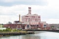 Power Station on Shipping Channel Royalty Free Stock Photo