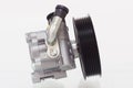 Power steering pump on a white background engine Royalty Free Stock Photo