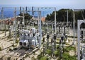 Power substation in Canton de Beausoleil. France