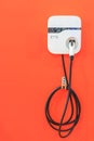 Power supply for charging an electric car Royalty Free Stock Photo