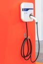 Power supply for charging an electric car Royalty Free Stock Photo