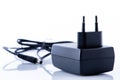 Power supply plug DC converter Royalty Free Stock Photo