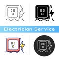 Power surge icon Royalty Free Stock Photo