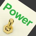 Power Switch As Symbol For Energy And Industry Royalty Free Stock Photo