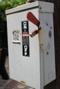 Power switch box outside