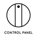 Power switch icon for control panel. Vector icon for displaying mode, power, programs. Vector sign in simple style Royalty Free Stock Photo