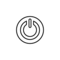 Power switch line icon Royalty Free Stock Photo