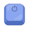 Power symbol modern keyboard key button Royalty Free Stock Photo