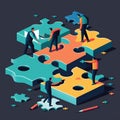 The Power of Teamwork in Business: An Illustration of a Cohesive Team