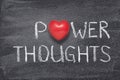 Power thoughts heart Royalty Free Stock Photo