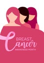The power to fight breast cancer. Royalty Free Stock Photo