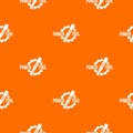 Power tool factory pattern vector orange