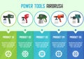 Painting Works Tools Online Shop Vector Web Banner