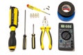 Power tools for repair and installation of electricians.