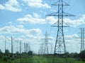 Amazing View Of Transmission Towers