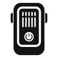 Power on tracker icon simple vector. Smart counter