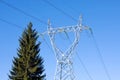 Power transmission line Royalty Free Stock Photo