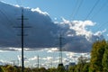 Power transmission line pylons