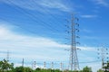 Power transmission line tower Royalty Free Stock Photo