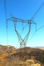 Power transmission tower Royalty Free Stock Photo