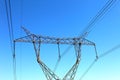 Power transmission tower Royalty Free Stock Photo