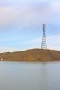 Power transmission tower Royalty Free Stock Photo